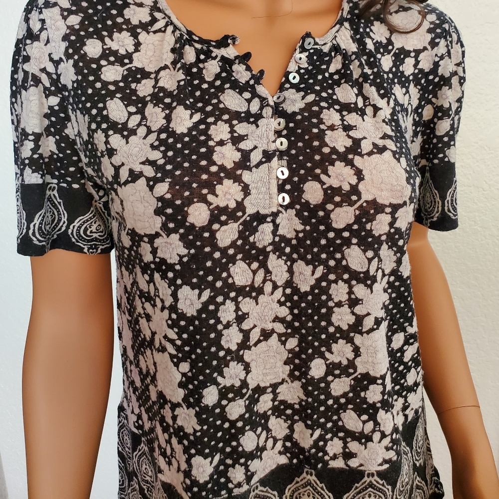 Lucky Brand Printed Short Sleeve Shirt